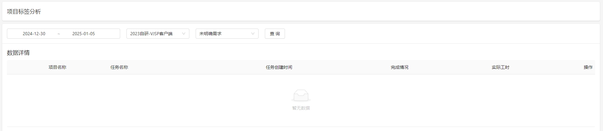 标签分析报表