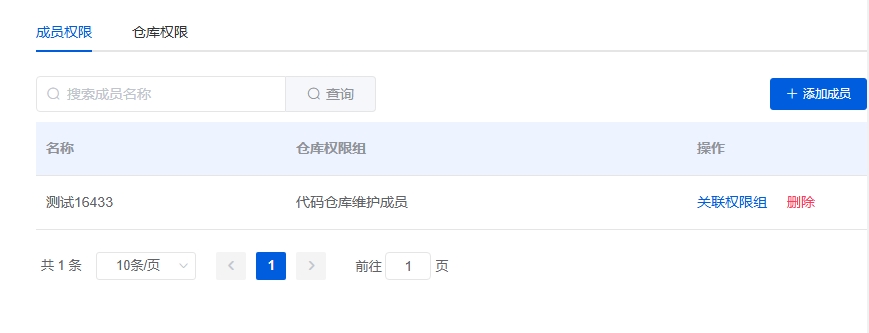 成员权限