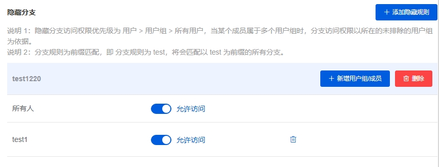 隐藏分支